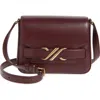 Proenza Schouler Box Leather Shoulder Bag In Dark Red