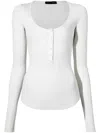 Proenza Schouler Fine-knit Long-sleeve Cardigan In White