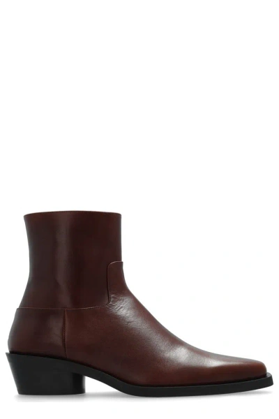 Proenza Schouler Branco Heeled Ankle Boots In Brown