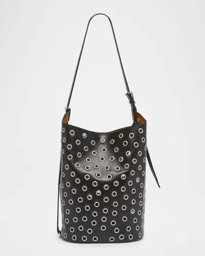 PROENZA SCHOULER BRANT EYELET LEATHER BUCKET BAG