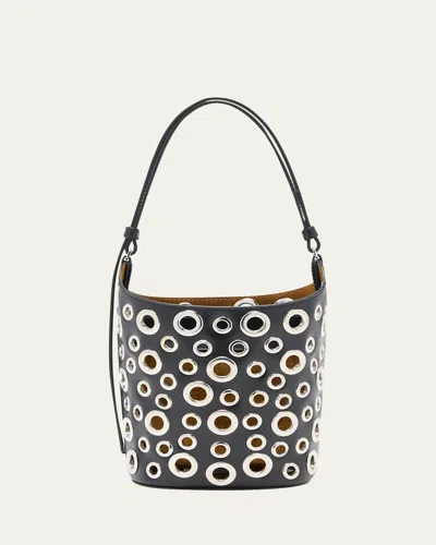 Proenza Schouler Brant Mini Leather Bucket Bag In Black