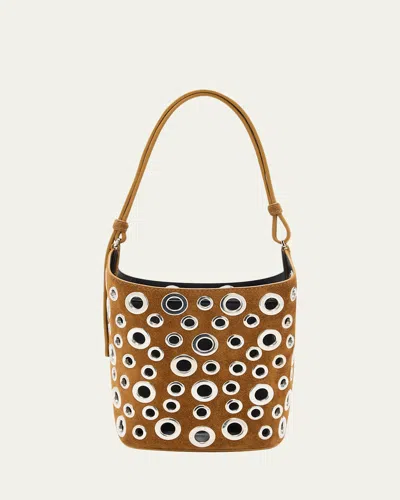 Proenza Schouler Brant Mini Suede Bucket Bag In Brown