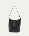 Proenza Schouler Brant Smooth Leather Bucket Bag In Black