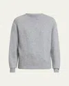 Proenza Schouler Bria Cashmere Silk Top In Grey Melange