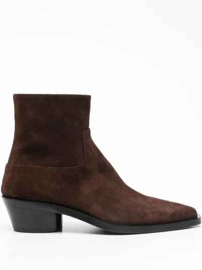 Proenza Schouler 40mm Suede Ankle Boots