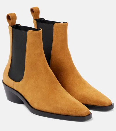 Proenza Schouler Bronco Suede Ankle Boots In Brown