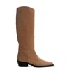 Proenza Schouler Neutral Bronco Suede Boots In Brown