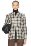 Proenza Schouler Bronwen Checked Twill Shirt In Multi