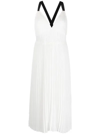 Proenza Schouler Broomstick Pleated Tank Dress In White