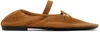Proenza Schouler Brown Glove Mary Jane Ballerina Flats In 19073-230-light/past