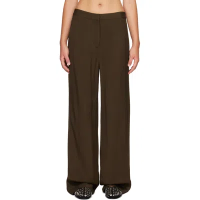 Proenza Schouler Brown Lien Trousers