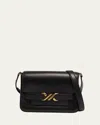 Proenza Schouler Buckle Box Leather Crossbody Bag In Black