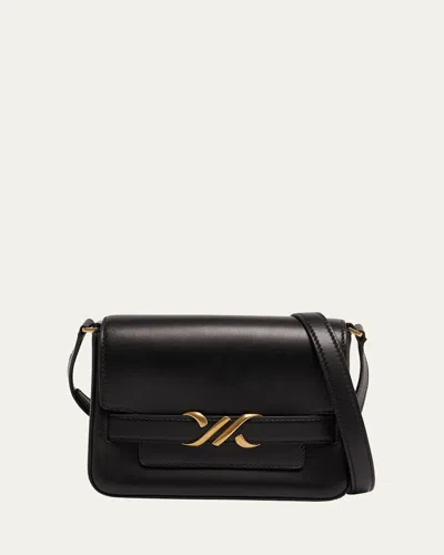 Proenza Schouler Buckle Box Leather Crossbody Bag In Black