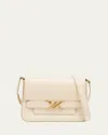 Proenza Schouler Buckle Box Leather Crossbody Bag In Cream