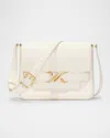Proenza Schouler Buckle Box Leather Crossbody Bag In Cream