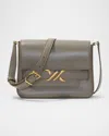 Proenza Schouler Buckle Box Leather Crossbody Bag In Slate