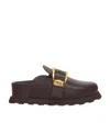 Proenza Schouler Buckle-detail Leather Clogs In Black