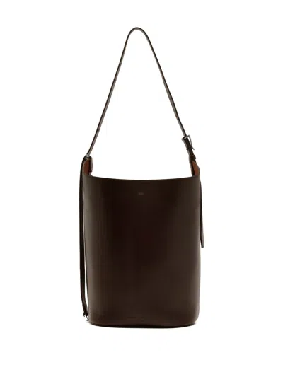 Proenza Schouler Buckle-fastening Leather Tote Bag In Brown