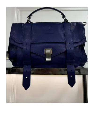 Proenza Schouler Buckle Flip Handbag In Black