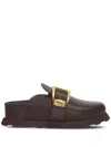 Proenza Schouler Buckle-detail Leather Clogs