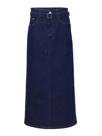 Proenza Schouler Falda Semilarga - Azul In Blue