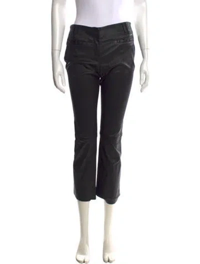 Pre-owned Proenza Schouler Calfskin Flared Pants In Black