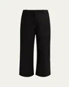 Proenza Schouler Cali Cropped Pants In Black