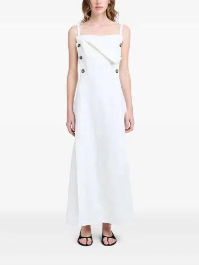 PROENZA SCHOULER CANDICE DRESS IN OFF WHITE
