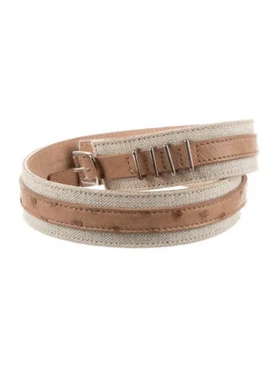 Pre-owned Proenza Schouler Canvas Belt In Brown