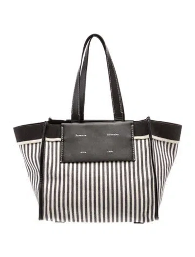 Pre-owned Proenza Schouler Canvas Tote In Black