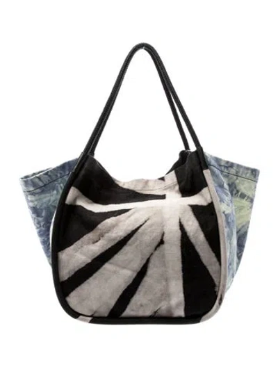 Pre-owned Proenza Schouler Canvas Tote In Black/neutrals