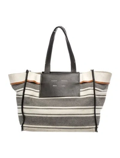 Pre-owned Proenza Schouler Canvas Tote In Grey