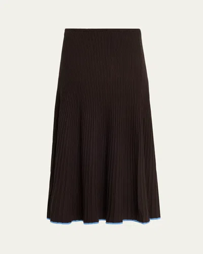 Proenza Schouler Carly Knit Midi Skirt In Brown