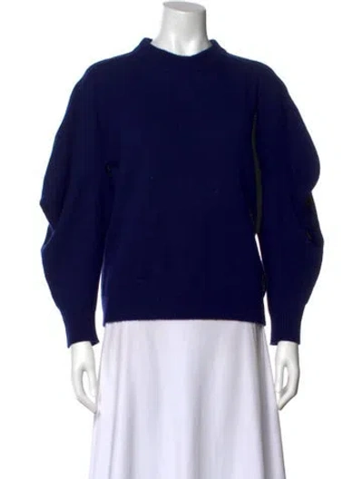 Pre-owned Proenza Schouler Cashmere Crew Neck Sweater In Blue