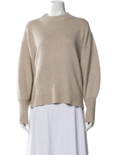 Pre-owned Proenza Schouler Cashmere Crew Neck Sweater In Neutral