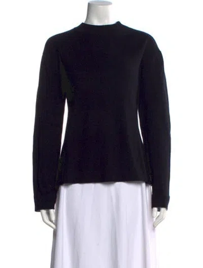 Pre-owned Proenza Schouler Cashmere Mock Neck Sweater In Black
