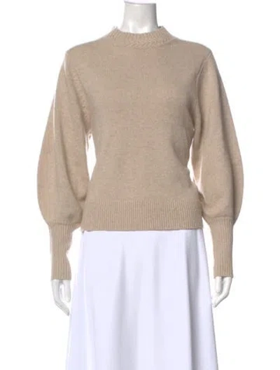 Pre-owned Proenza Schouler Cashmere Mock Neck Sweater In Neutral