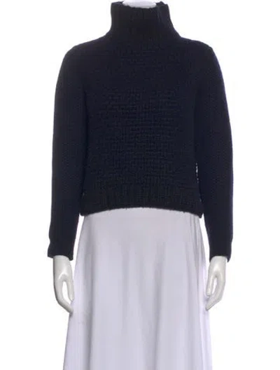 Pre-owned Proenza Schouler Cashmere Turtleneck Sweater In Blue