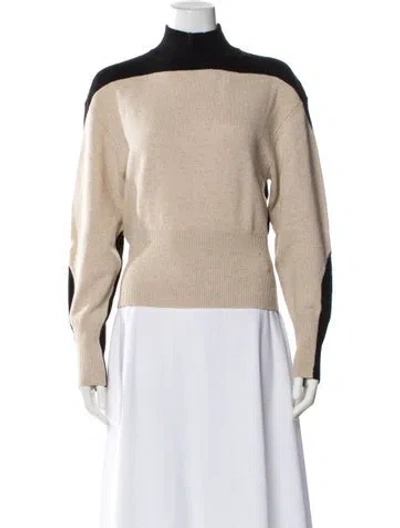 Pre-owned Proenza Schouler Cashmere Turtleneck Sweater In Neutral