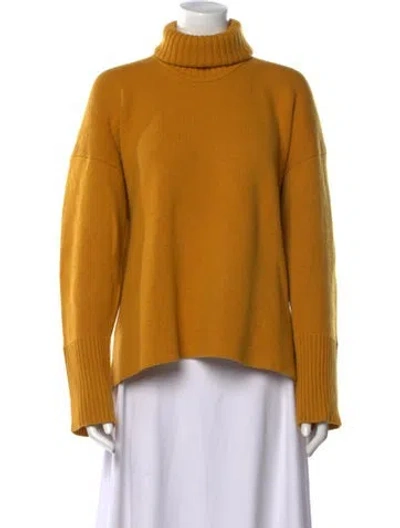 Pre-owned Proenza Schouler Cashmere Turtleneck Sweater In Yellow