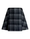 Proenza Schouler Cassia Plaid Wool Mini Skirt In Multi