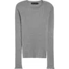 PROENZA SCHOULER PROENZA SCHOULER CASSIDY MIX RIB WOOL & SILK SWEATER