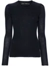 Proenza Schouler Cassidy Wool And Silk Sweater In Blue