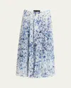 PROENZA SCHOULER CECILY PRINTED CRINKLE CHIFFON SKIRT