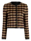 Proenza Schouler Checked Cropped Jacket In Multi