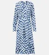 Proenza Schouler Checked Gathered Midi Dress