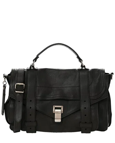 Proenza Schouler Chocolate Lambskin Leather Medium Ps1 Satchel (authentic Pre-  Loved)