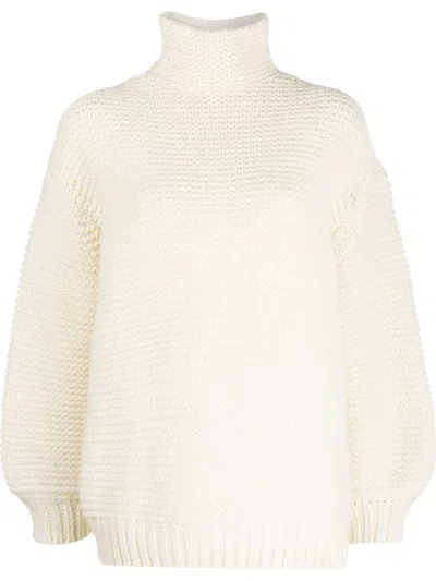 Proenza Schouler Chunky Knit Turtleneck In White