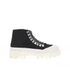 Proenza Schouler 40mm Nylon Lace-up Trekking Boots In Black