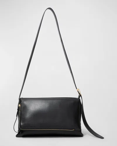 Proenza Schouler City Small Napa Leather Shoulder Bag In Black